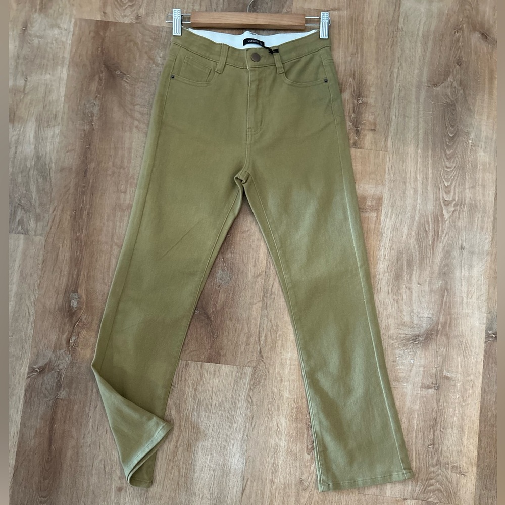 Khaki Ankle Denim Jeans